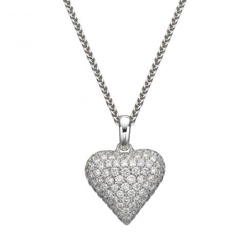 heart diamond pendant