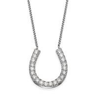 hoof diamond pendant